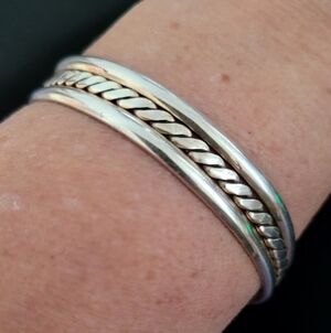 Sterling Silver Mexico Cuff Bracelet